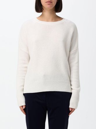 Lisa Yang Maglia girocollo in puro cashmere con maniche lunghe e bordi a costine