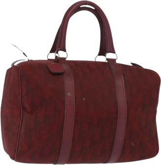 Dior Pre-owned Handbags, female, Red, Size: ONE SIZE Pre-owned Vintage Boston Bag