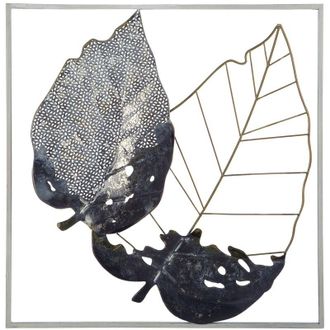 Beliani Beliani - Decoraci&oacute;n De Pared Hoja De Metal Multicolor Arte Estilo Moderno Rhenium