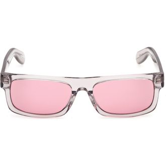 adidas Rectangular Sunglasses in Grey/Other/Violet at Nordstrom Rack