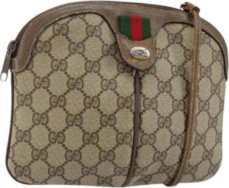 Gucci Pre-owned Plastic Cross Body Bag - Dames - Vintage Schoudertas - Beige - ONE Size - Vintage