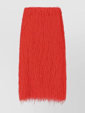 Dries Van Noten mid length skirt textured fabric buttons