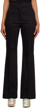 パンツ Max Mara Sesamo Pinstriped Black Virgin Wool Pants Max Mara Sesamo Pinstriped Black Virgin Wool Pants | THE LIST