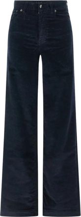 Lois Palazzo Broek - Dames - Wijde Broeken - Blauw - W25 - Katoen - Broeken