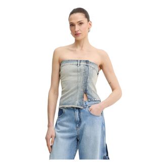 A|X Armani Exchange Donna, Top, Blu, S, new