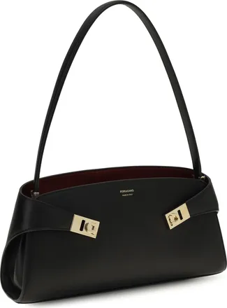 Ferragamo Hug Shoulder Bag - Black