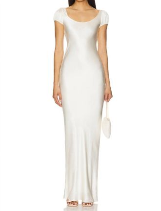 Amanda Uprichard Senna Maxi Dress In Ivory