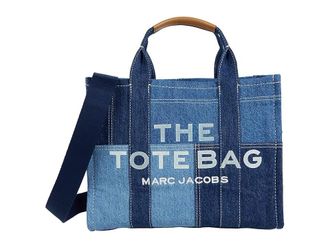Marc Jacobs The Denim Medium Tote Bag Handbags Blue Denim