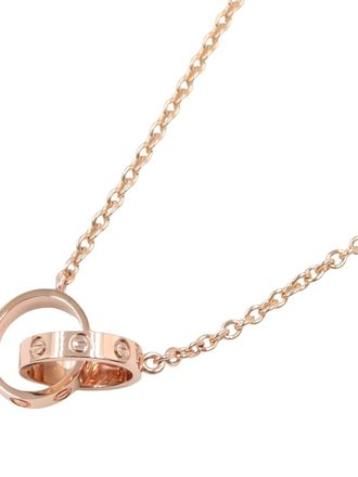 Cartier 18K rose gold Baby Love necklace - women - 18kt Rose Gold - One Size - Pink