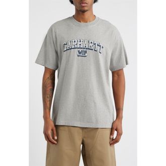 Carhartt Work in Progress Heavy Duty Organic Cotton Graphic T-Shirt in Grey Heather at Nordstrom, Size Xx-Large