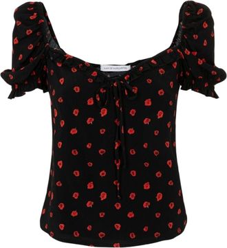 Mar De Margaritas Letizia Top - Dames - Blouses - Zwart - S - Overhemden