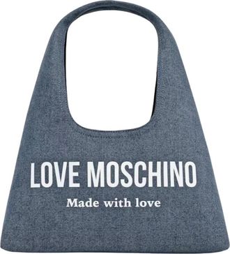 Love Moschino Denim Handbag - Dames - Handtassen - Blauw - ONE Size - Denim - Tassen
