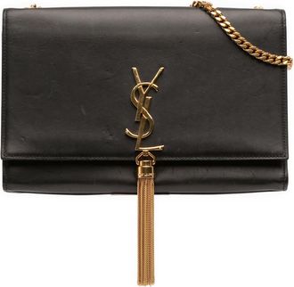 Saint Laurent Pre-owned Saint Laurent Medium Smooth Calfskin Classic Monogram Kate Tassel Crossbody Ladies L82F3I08TEG2D8J0