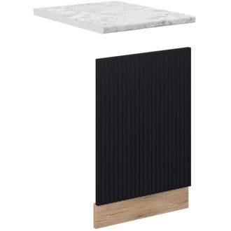 Vicco Panel Frontal Fame-line, Rayas Negras, 45 Cm, Et M&aacute;rmol