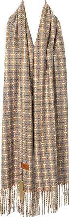 World of Shawls WINTER WARMER Large Thick Criss Cross Stitch Design Fashion Scarf Blanket Wrap Unisex (Caramel)