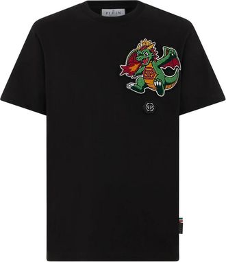 Philipp Plein Camiseta Cuello Redondo Ss Dragon - Tops - Hombre - Negro - 2XL