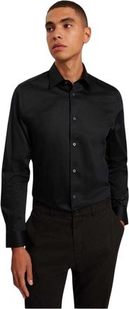 Ted Baker Herenoverhemd met Oxford-kraag en lange mouwen (Marine)