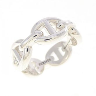 Herm&egrave;s Silver 925 Band Ring (Pre-Owned)