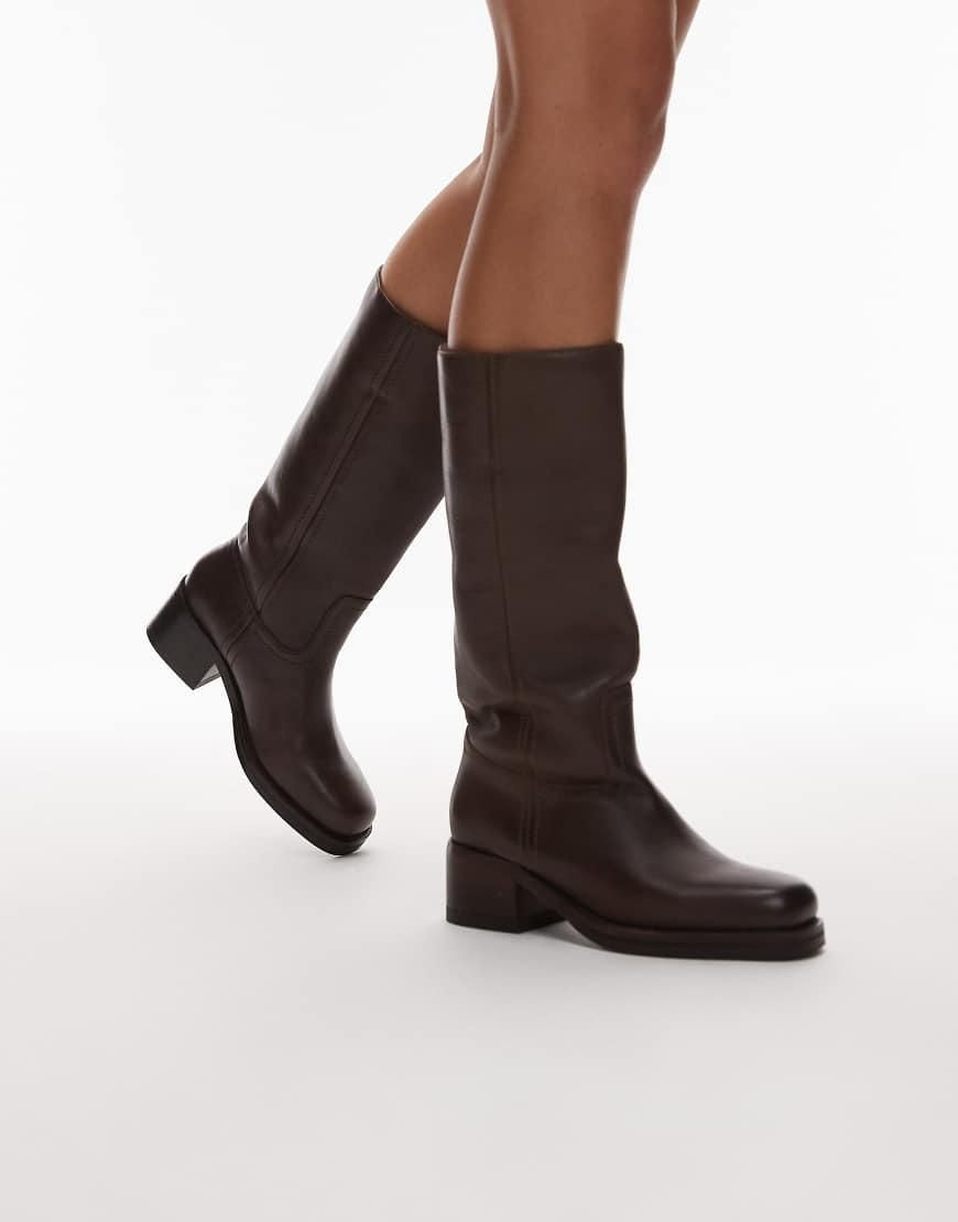 ROPER Damen Westernstiefel Amelia – Schwarz, Kunstleder, Absatz 3,5 Cm