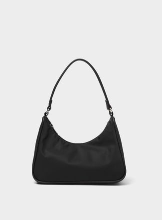 Simons Womens Luxurious fabric shoulder bag