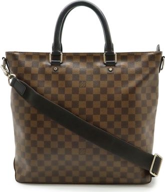 Louis Vuitton Brown Damier Canvas Pvc Shoulder Bag Tote Bag (Pre-Owned)