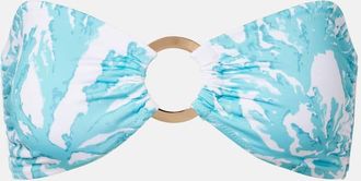 Alexandra Miro Top bikini a fascia Carlotta con stampa