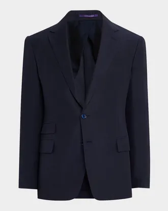 Ralph Lauren Purple Label Kent Hand-Tailored Silk-Linen Jacket