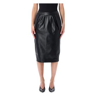 Stella McCartney Altermat Midi Skirt - female - Stella McCartney - Midi Skirts - Black - S - Skirts