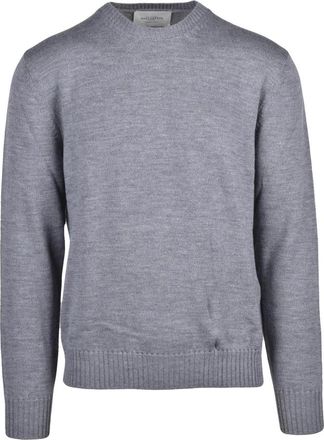 Ballantyne Pullover met ronde hals - Heren - Ronde hals truien - Grijs - 2XL - Wol - Truien & Vesten