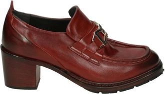 J.P. David Schoenen, Dames, Rood, 38 1/2 EU, Leer, 35165 Pump