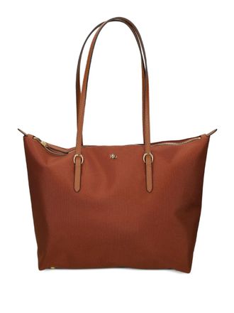 Lauren Ralph Lauren logo-detail tote bag - women - Recycled Nylon - One Size - Brown