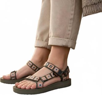 Teva Womens Midform Universal Sandal In Green/multi