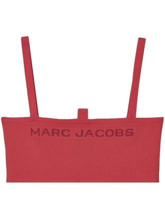 Marc Jacobs The Bandeau knitted crop top - Red