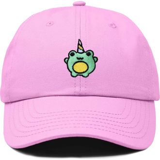 Dalix Froggy Unicorn Embroidered Cap in Light Pink at Nordstrom