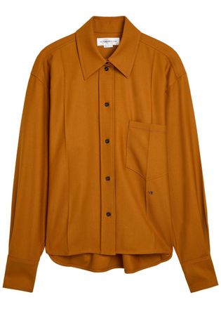 Victoria Beckham Twill Shirt - Bronze - 16 (UK16 / XL)