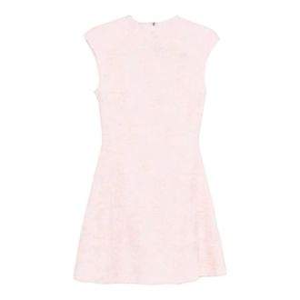 Rotate ROTATE Birger Christensen, Short Dresses, female, Pink, Size: M Mesh Floral Short Dress