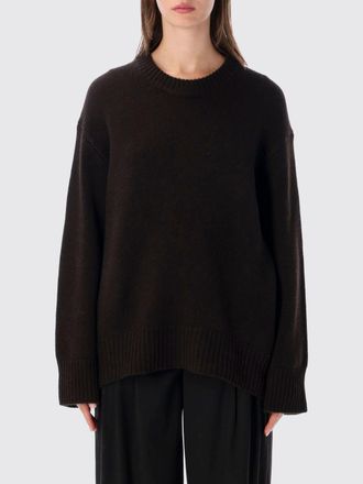 Lisa Yang Maglia girocollo in 100% cashmere relaxed fit con spalle scese
