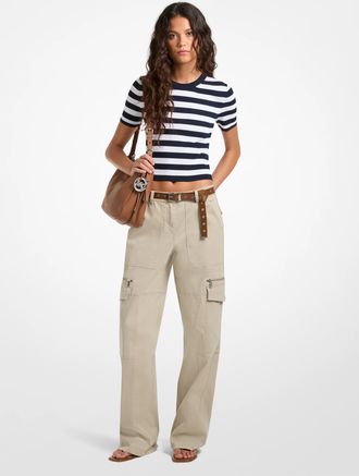Michael Kors Stretch Cotton Utility Cargo Pants