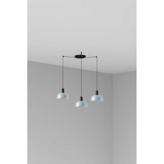 Faro Barcelona Tatawin S Metal 3l Colgante Azul Gris&aacute;ceo
