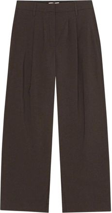 Birgitte Herskind Rupert Pants - Dames - Wijde Broeken - Bruin - M - Leer - Broeken