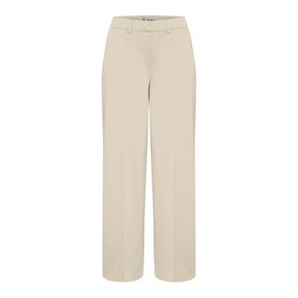 Ichi Ichi - Wijde broek - Dames - Broeken - Beige - Maat: XL