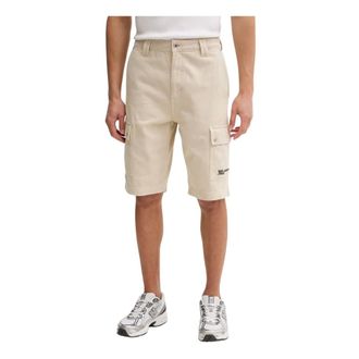 Karl Lagerfeld Korte Broeken, Heren, Beige, L, Katoen, KLJ Cargo Short