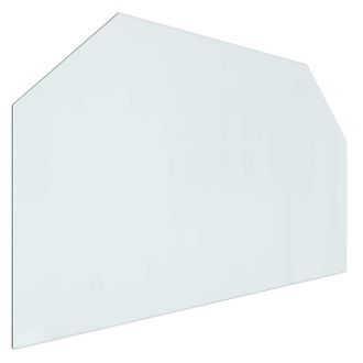 vidaXL Placa De Vidrio Para Chimenea Transparente 100 X 60 Cm Cristal Vidaxl