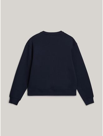 Tommy Hilfiger Womens Hilfiger Logo Sweatshirt - Blue - XL