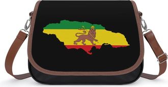 Generic Flag Map of Jamaica Fashion Womens Crossbody Bags Novelty Handbag Shoulder Bag Purse