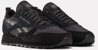 Reebok Classic Sneaker REEBOK CLASSIC CLASSIC LEATHER, Damen, Gr. 36,5, schwarz (schwarz, schwarz, grau 6), Synthetik, Schuhe Sneaker