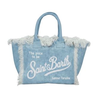 MC2 Saint Barth Tote Bags, female, Blue, Size: ONE SIZE Colette Hand Bag With Shoulder Strap