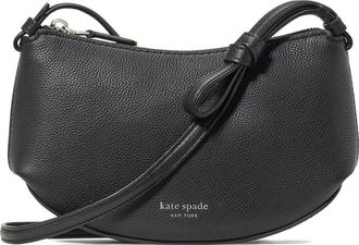 Kate Spade New York loop pebble leather crossbody bag in Black at Nordstrom