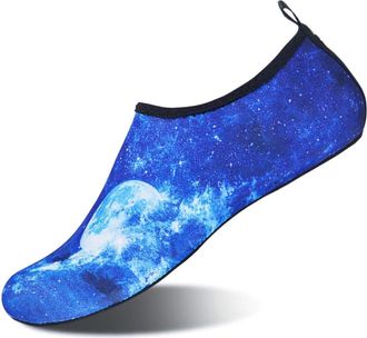 Generic Water Shoes Water Shoes Unisex Quick Dry Beach Sock Barefoot Shoes Men Women Swimming Upstream Sneaker Light Yoga Aqua Shoe Striped Colorful(Color9,46