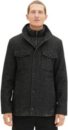 Tom Tailor Heren, Mantels, Zwart, Maat: 2XL